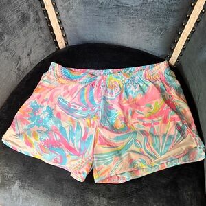 Lilly Pulitzer Pink and Blue Athletic Shorts